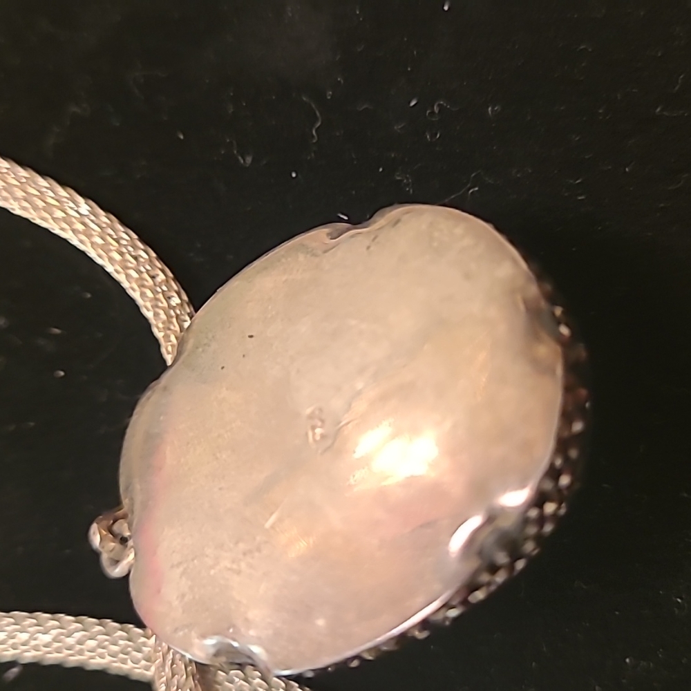 Silver Rope Chain with Pearl Pendant - Picture 4 of 4